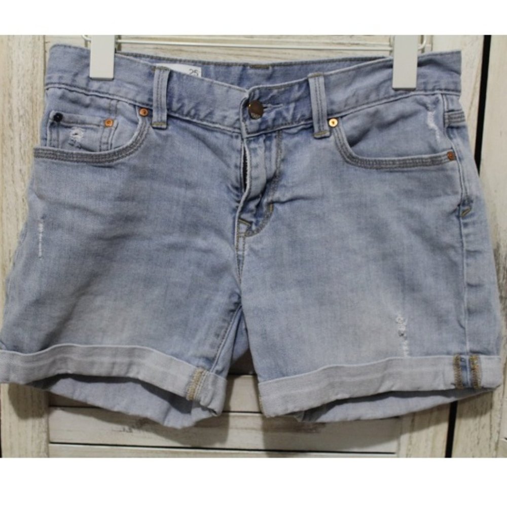 GAP sexy boyfriend destructed lowrise denim shorts(997) - Picture 6 of 10